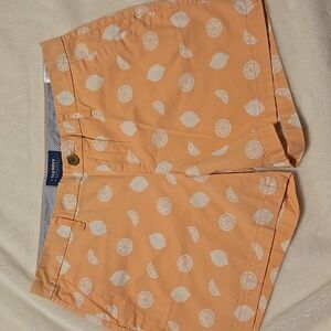 Old Navy Pastel Orange Lemon Design Shorts Size 6